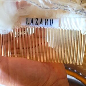 LAZARO 8ft Cathedral Veil OFF WHITE